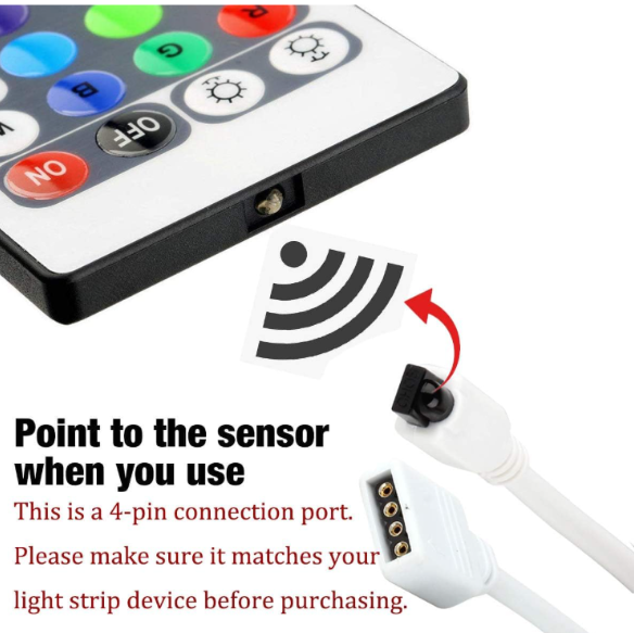 44 Keys RGB IR Remote Controller