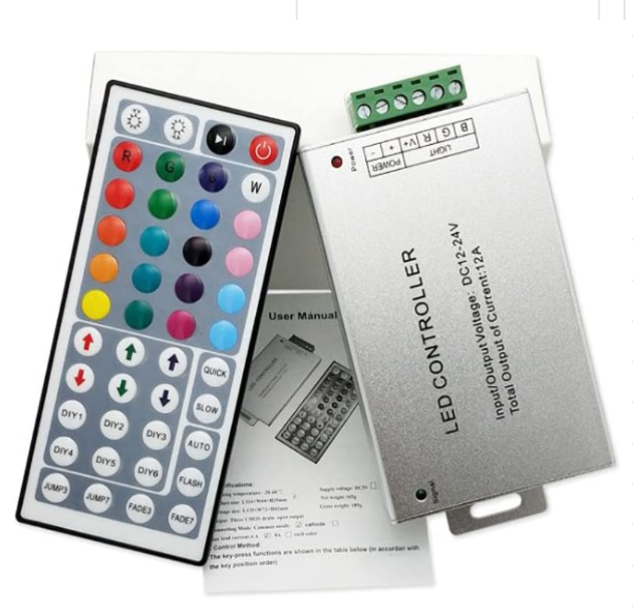 44 Keys RF DC5-24V 90W TO 360W LED Strip Controller