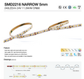 SMD2216 240 LED/M Ultra Slim 5mm +90CRI IP20 24V DC 5 Meters (16.56 feet)Roll, 4000K