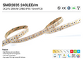 SMD2835 240 LED/M 24V DC 15mm Double Rows +90CRI IP65 Copper 2 OZ  5M(16.56 feet)/Roll, 3000K