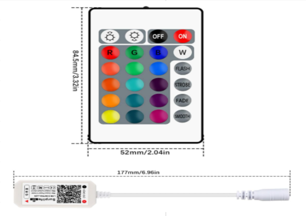 24 Keys WIFI LED Strip Controller