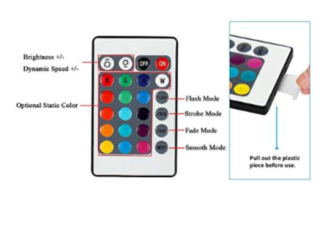 24 Keys Digital RGB IR Remote Controller